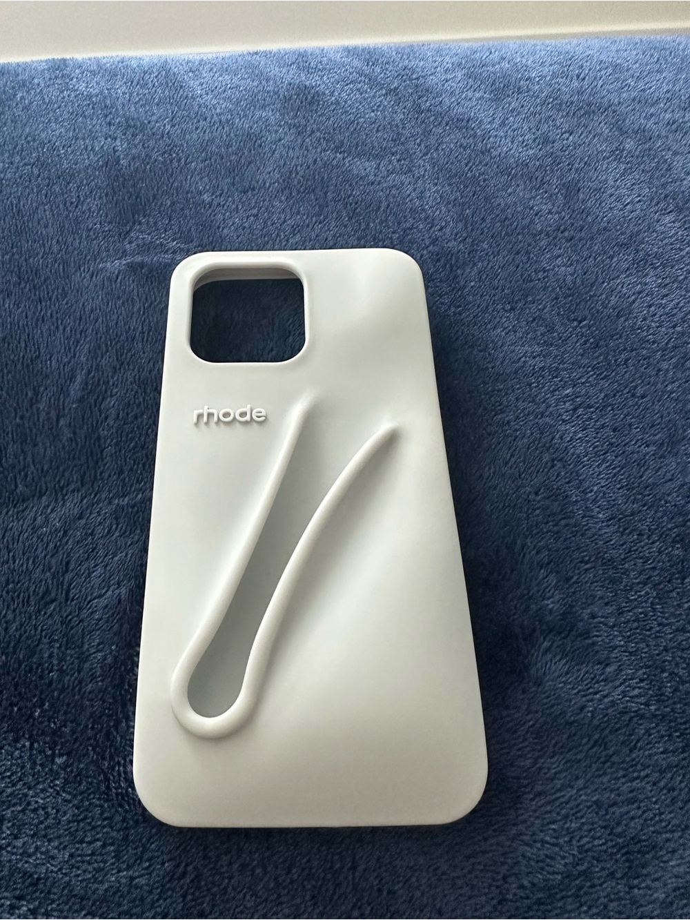 RHODE White Silicone iPhone Case with Raised Grip Detail